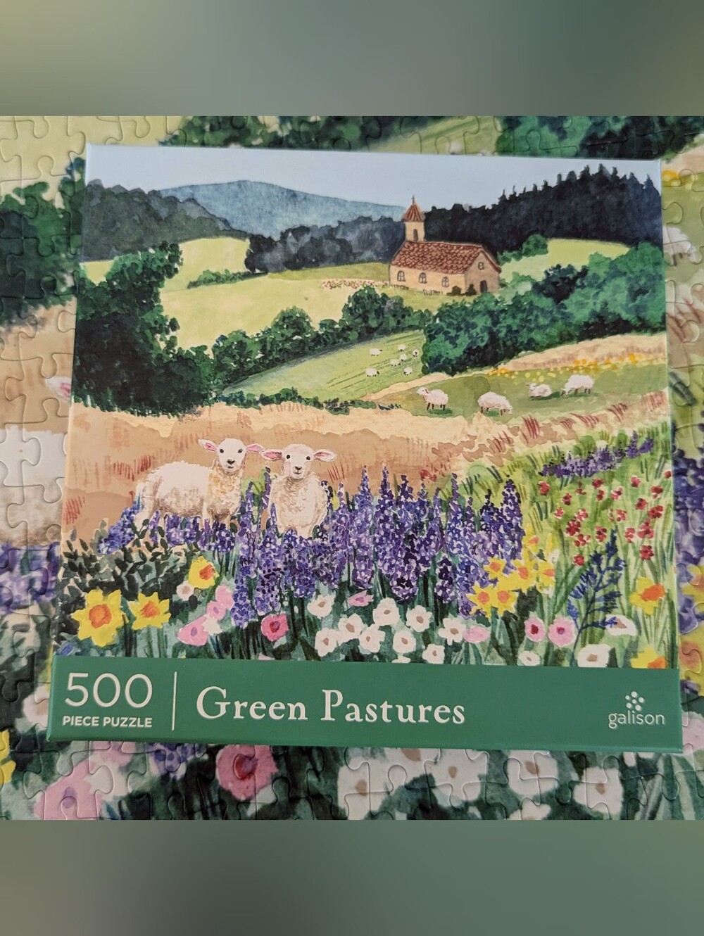 🧩Galison "Green Pastures" 500-Piece Jigsaw Puzzle